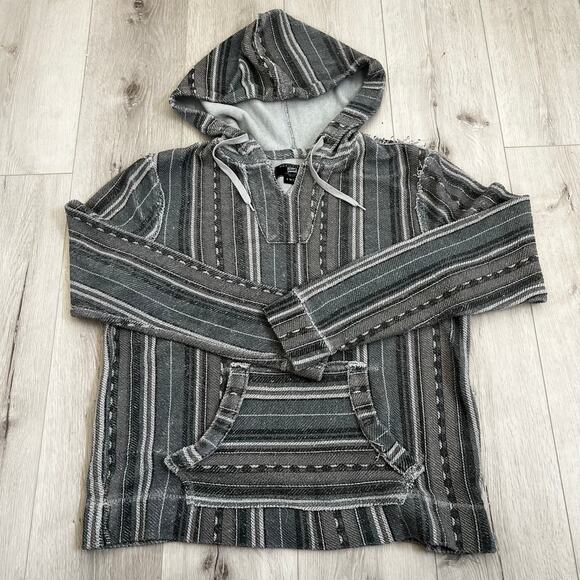 Beautiful Giant Baja Woven Hoodie Men’s Size Large Retro Surf - Picture 1 of 7